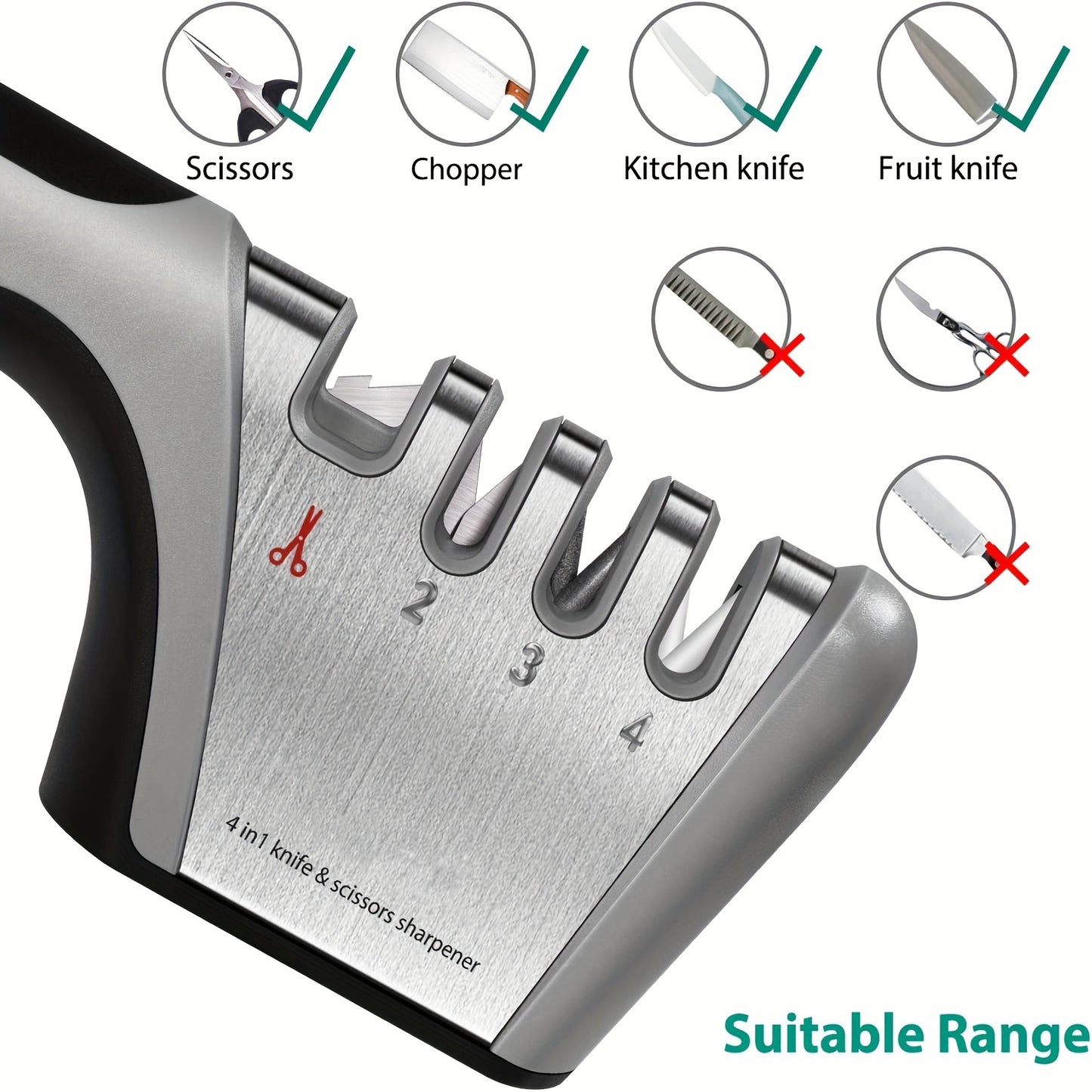 4-in-1 Knife Sharpener