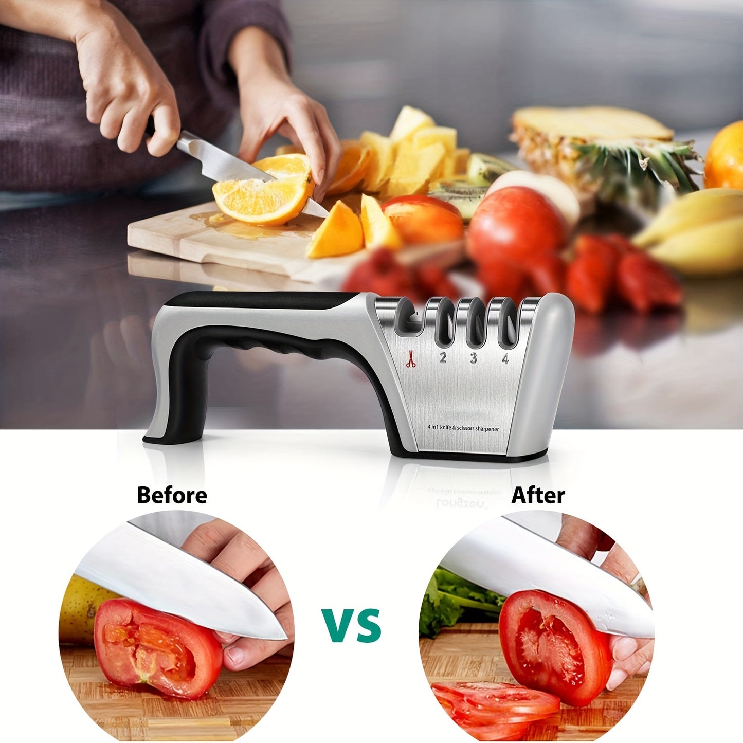 4-in-1 Knife Sharpener