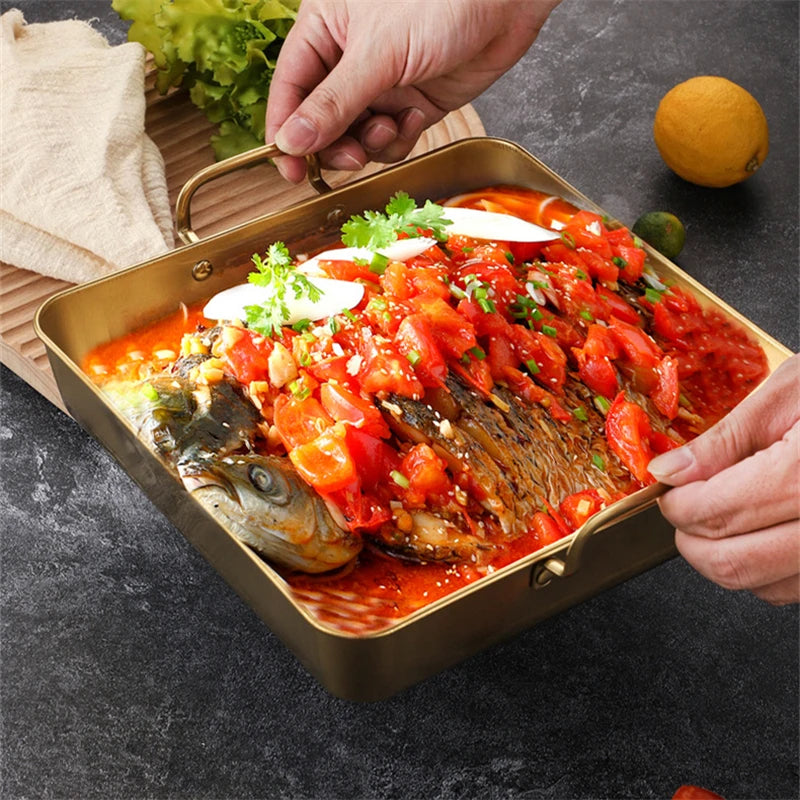 Square Food Storage/Serving Trays with Handle