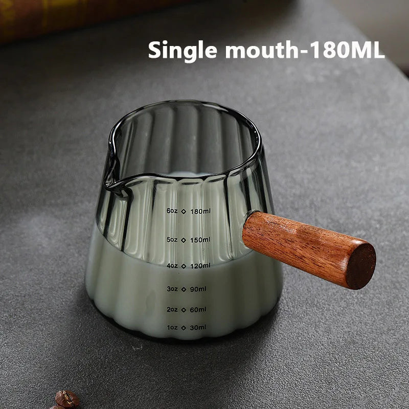 Wooden Handle Milk Cup