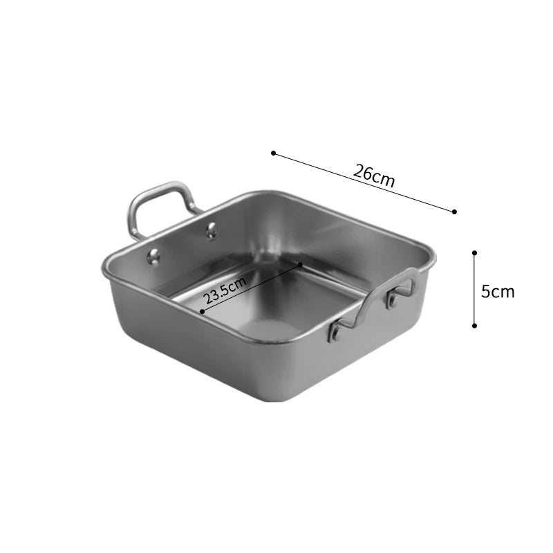 Square Food Storage/Serving Trays with Handle