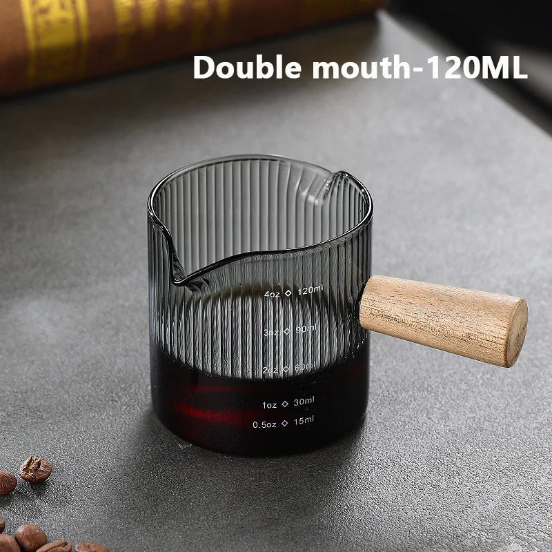 Wooden Handle Milk Cup