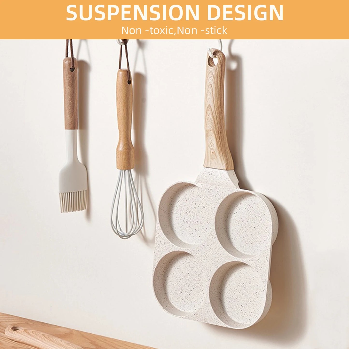 4 Holes Frying Pan