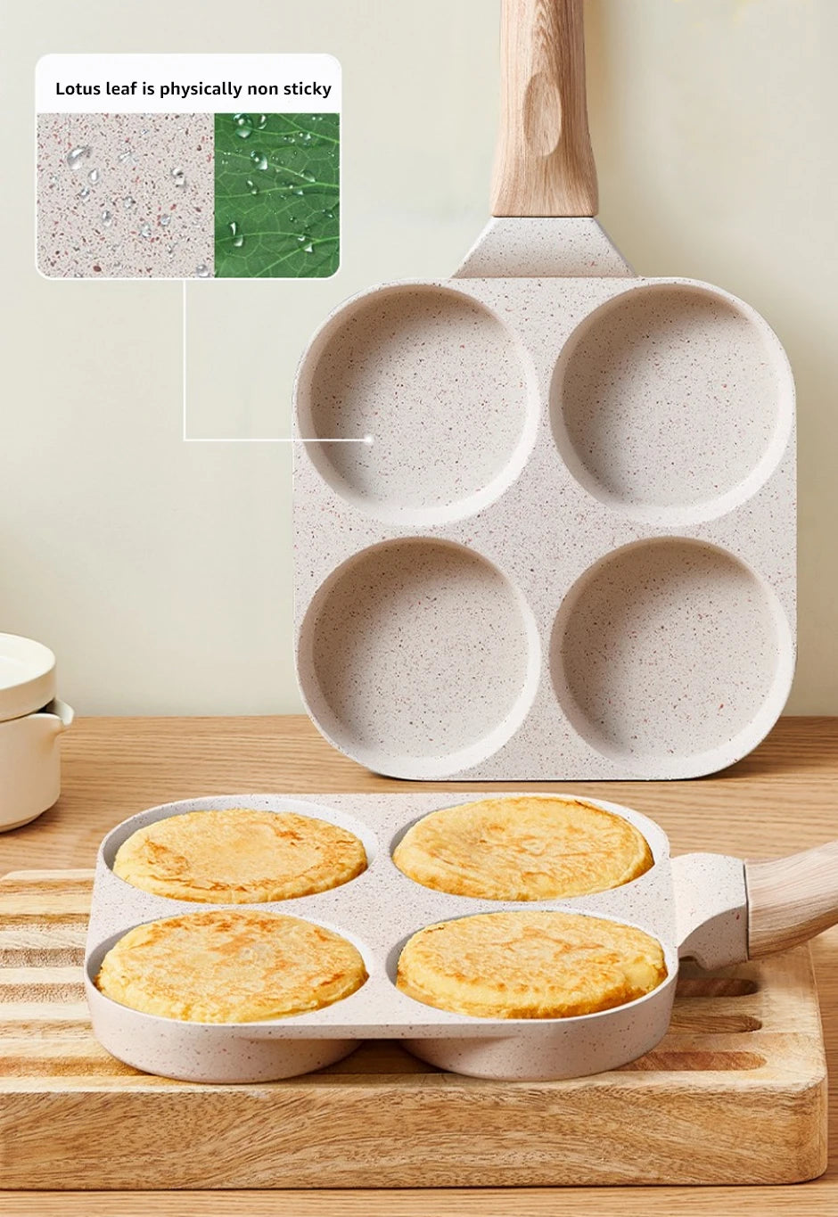 4 Holes Frying Pan