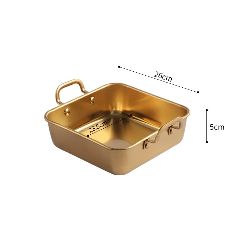 Square Food Storage/Serving Trays with Handle