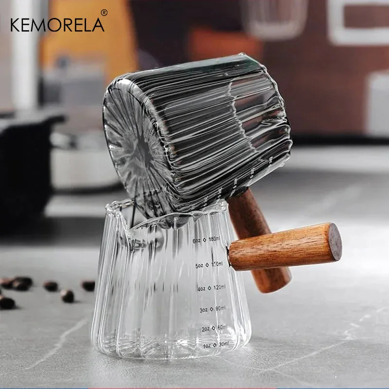 Wooden Handle Milk Cup