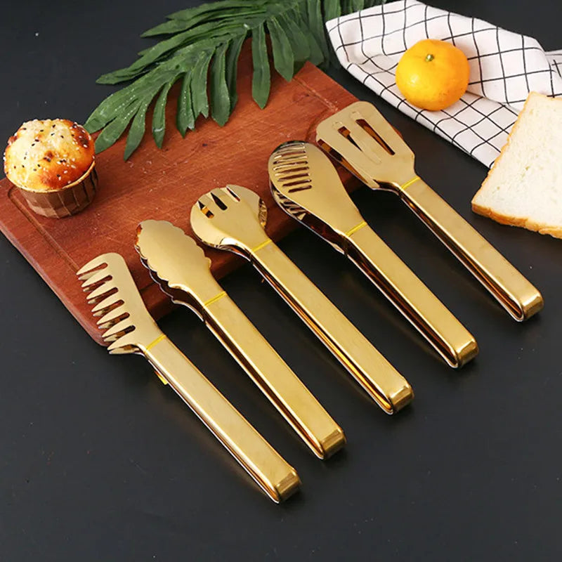 Gold BBQ Food Tong