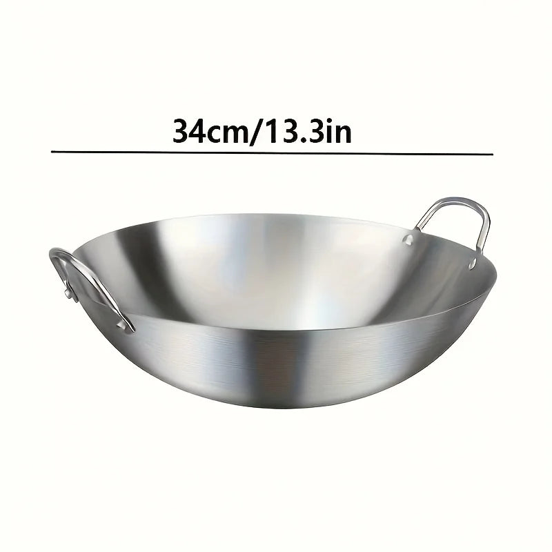 Large Stainless Steel Wok