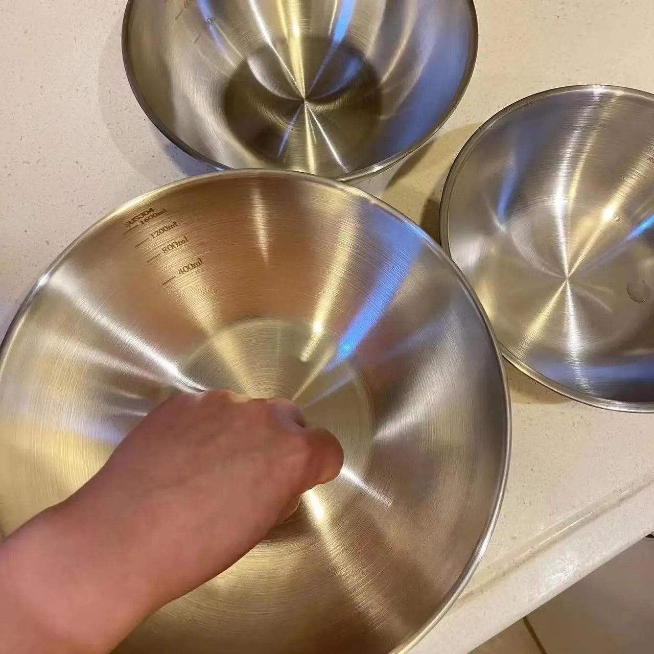 Mixing Bowl Set with measurements
