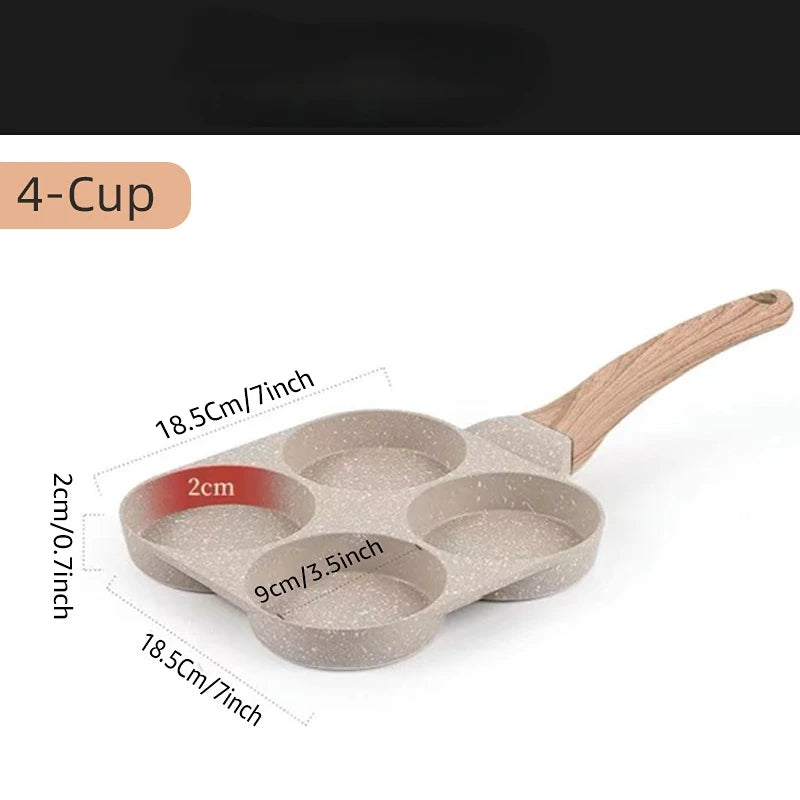 4 Holes Frying Pan