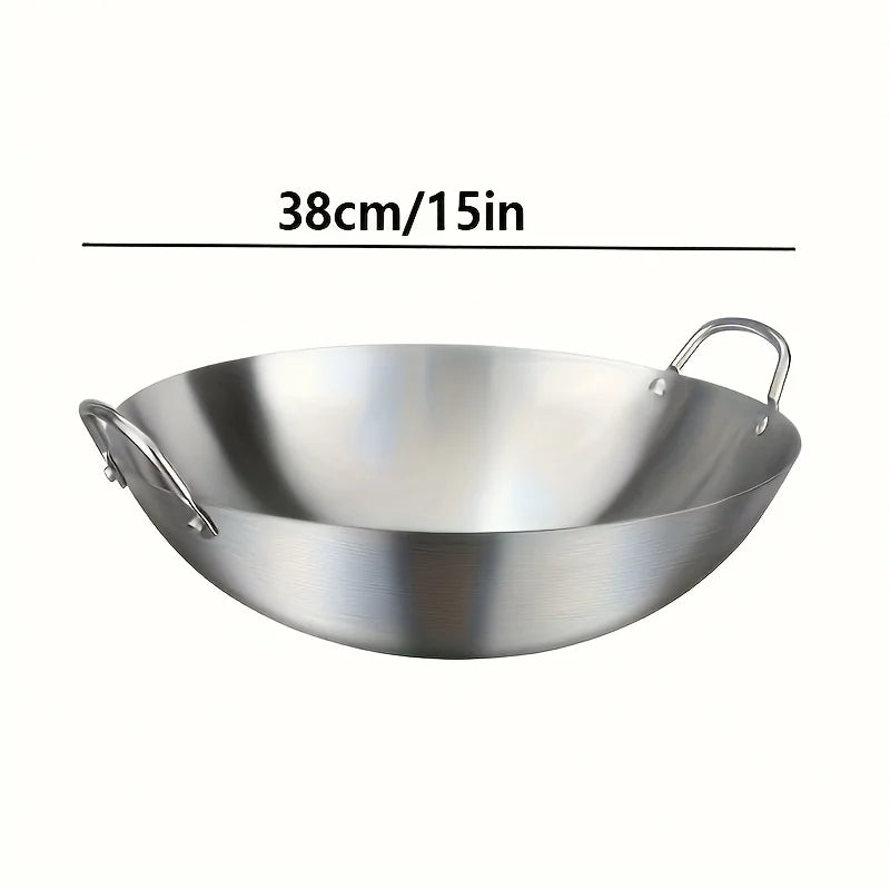 Large Stainless Steel Wok