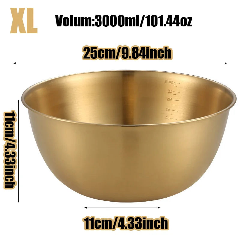 3pcs Stainless Steel Mixing Bowls Set