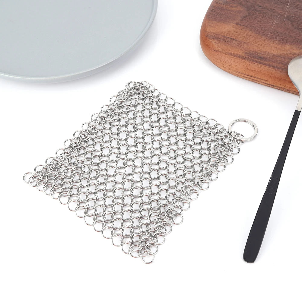 Cast Iron Cleaner Stainless Steel Pot Cleaning Scrubber