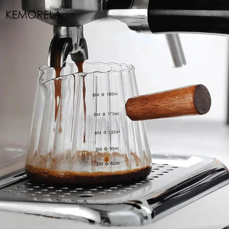 Wooden Handle Milk Cup
