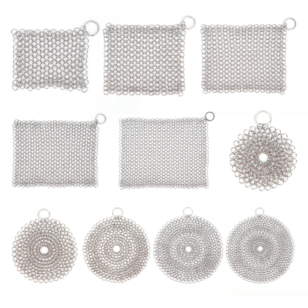 Cast Iron Cleaner Stainless Steel Pot Cleaning Scrubber
