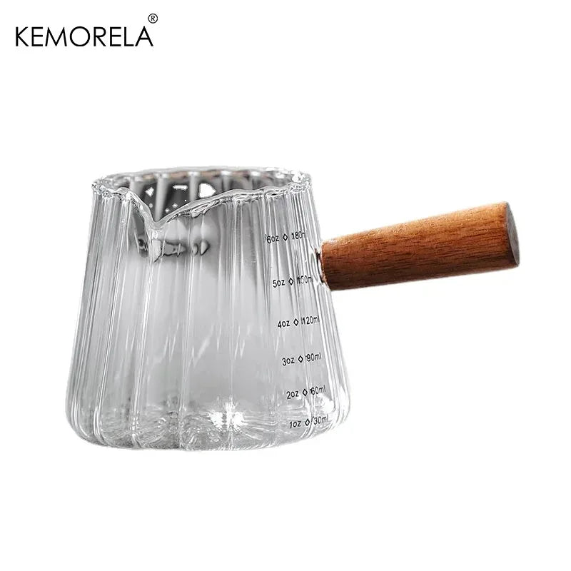 Wooden Handle Milk Cup