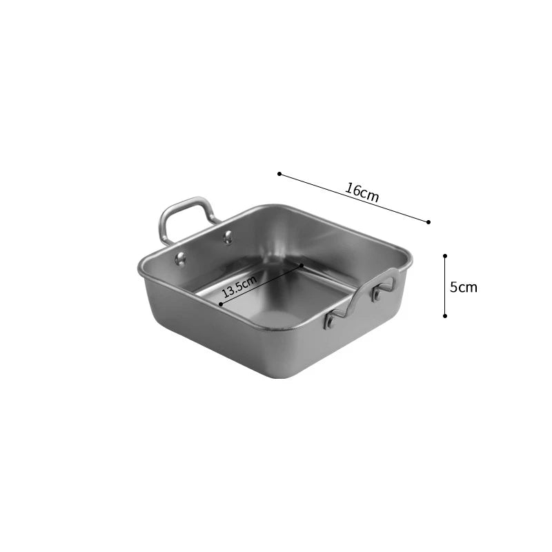 Square Food Storage/Serving Trays with Handle