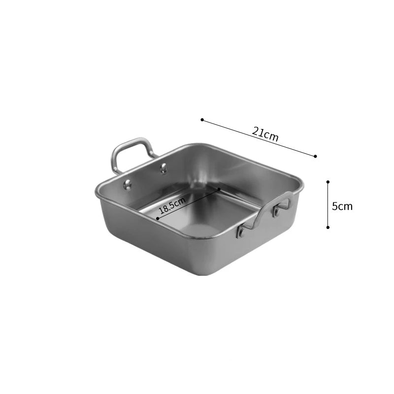Square Food Storage/Serving Trays with Handle