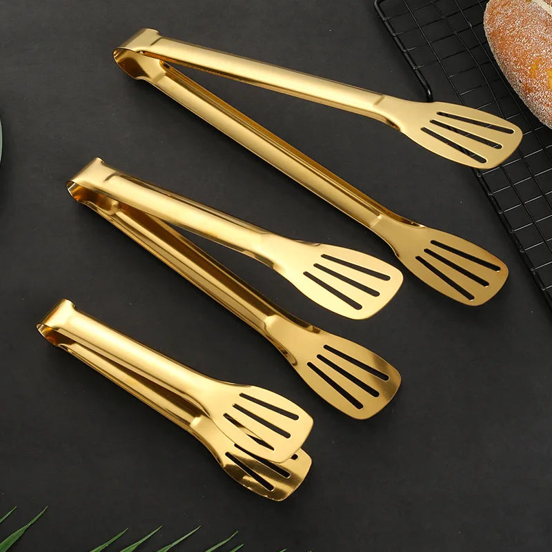Gold BBQ Food Tong