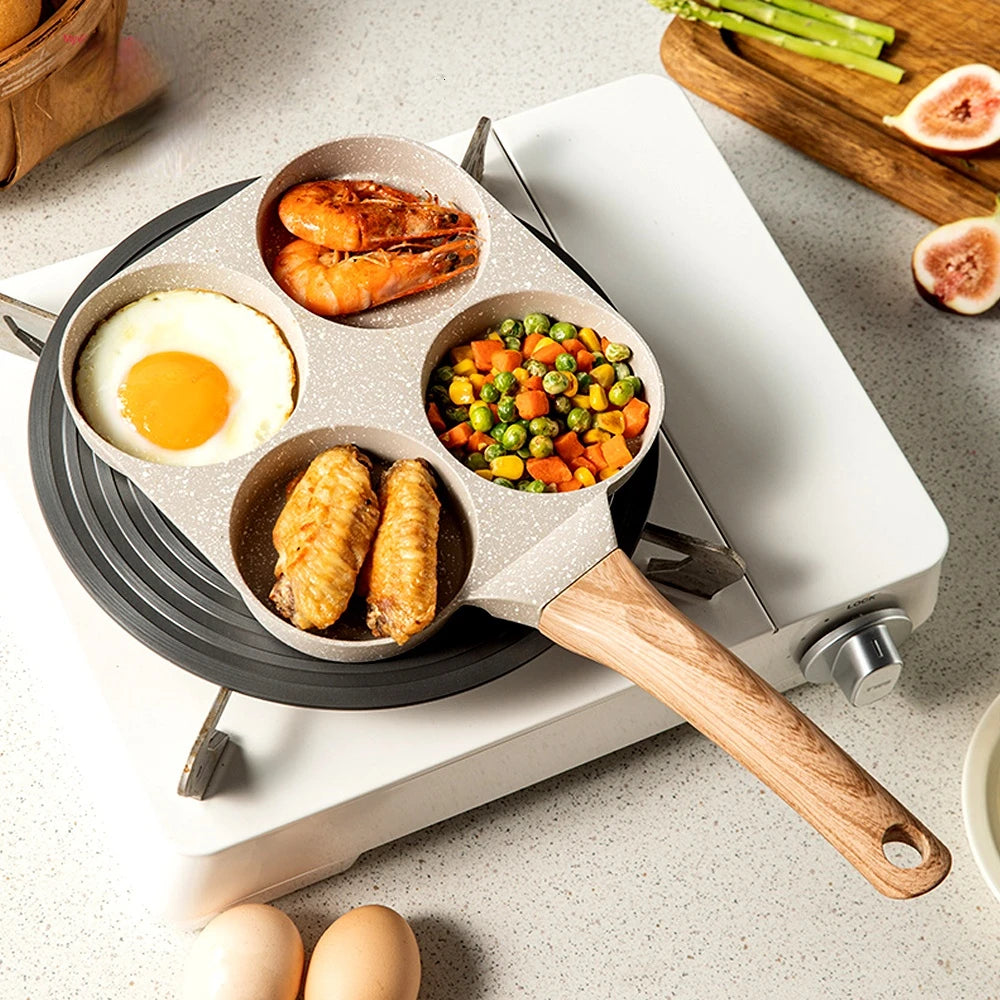 4 Holes Frying Pan