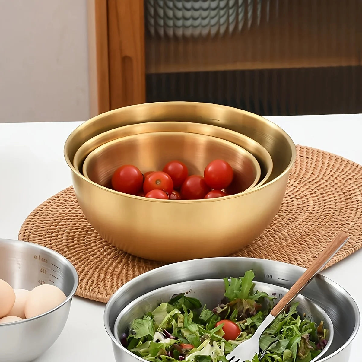 3pcs Stainless Steel Mixing Bowls Set
