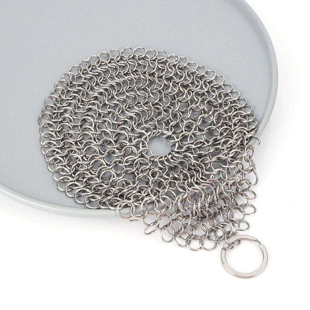 Cast Iron Cleaner Stainless Steel Pot Cleaning Scrubber