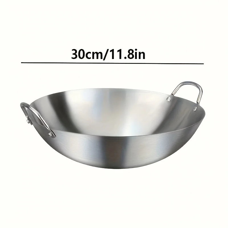 Large Stainless Steel Wok
