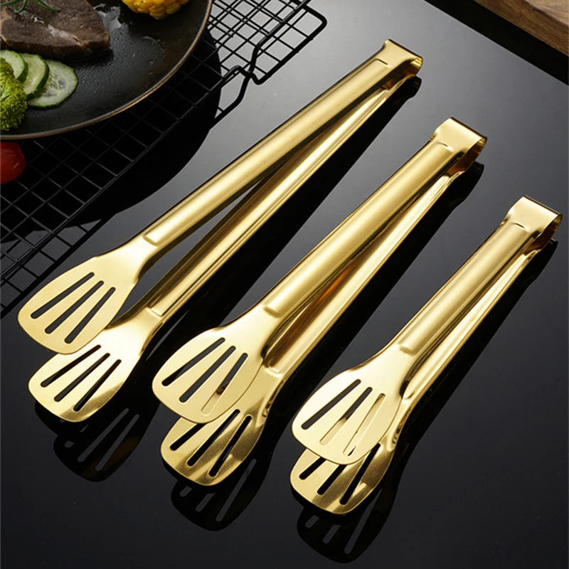 Gold BBQ Food Tong