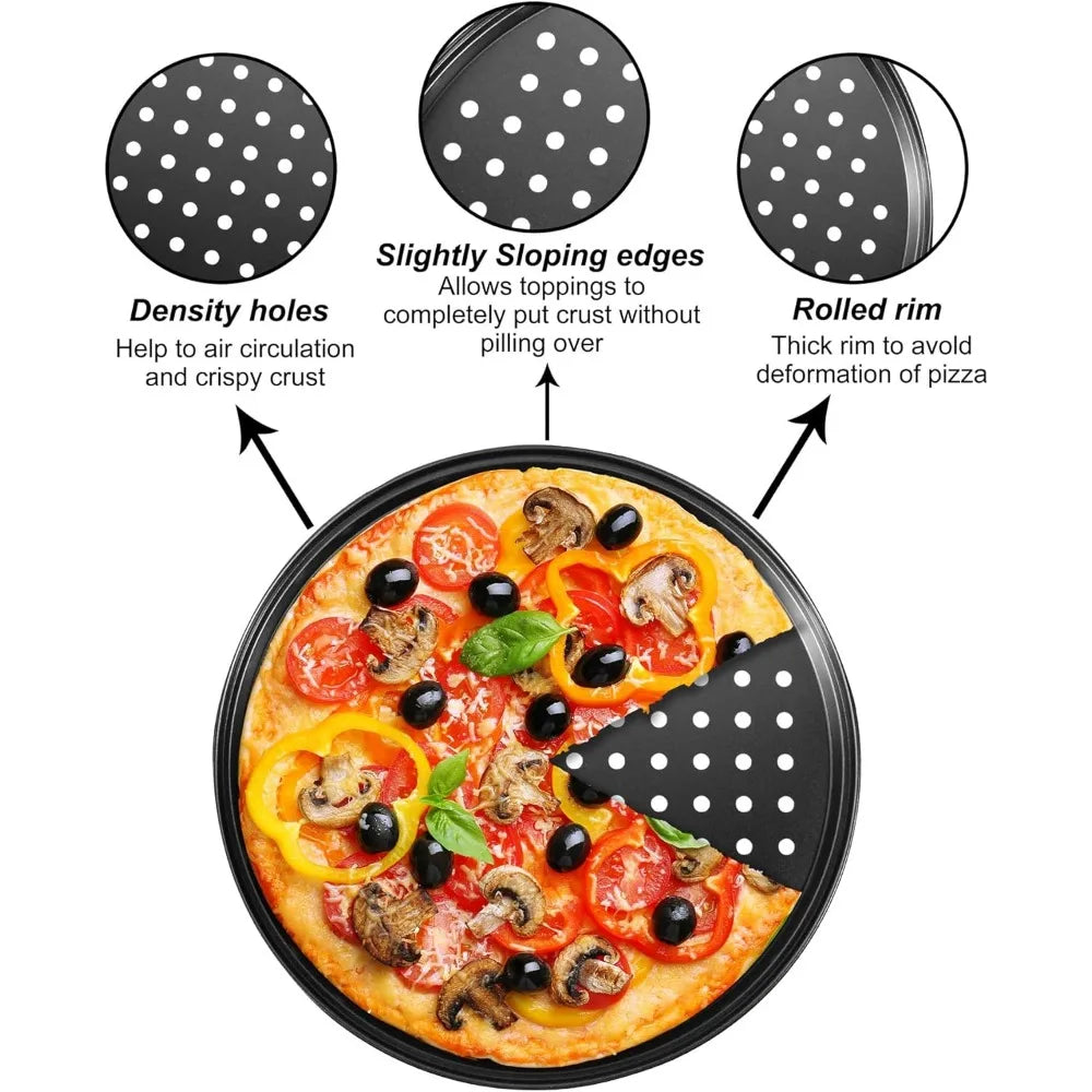 28cm Pizza Pan for Oven with Holes