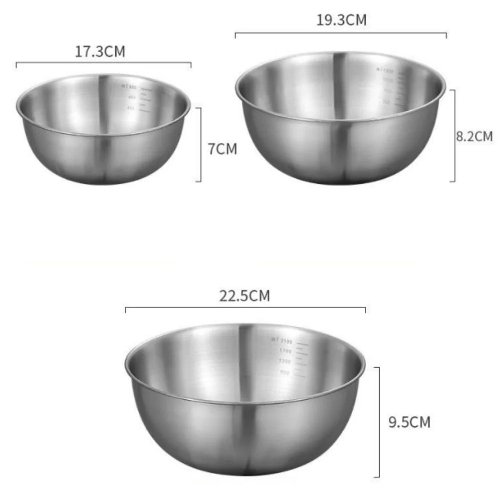 Mixing Bowl Set with measurements