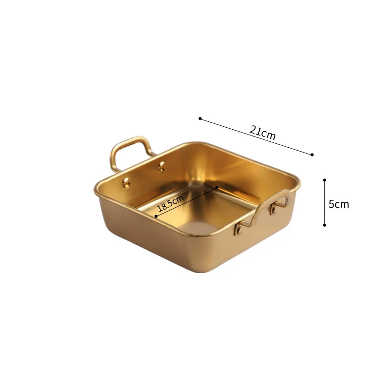 Square Food Storage/Serving Trays with Handle