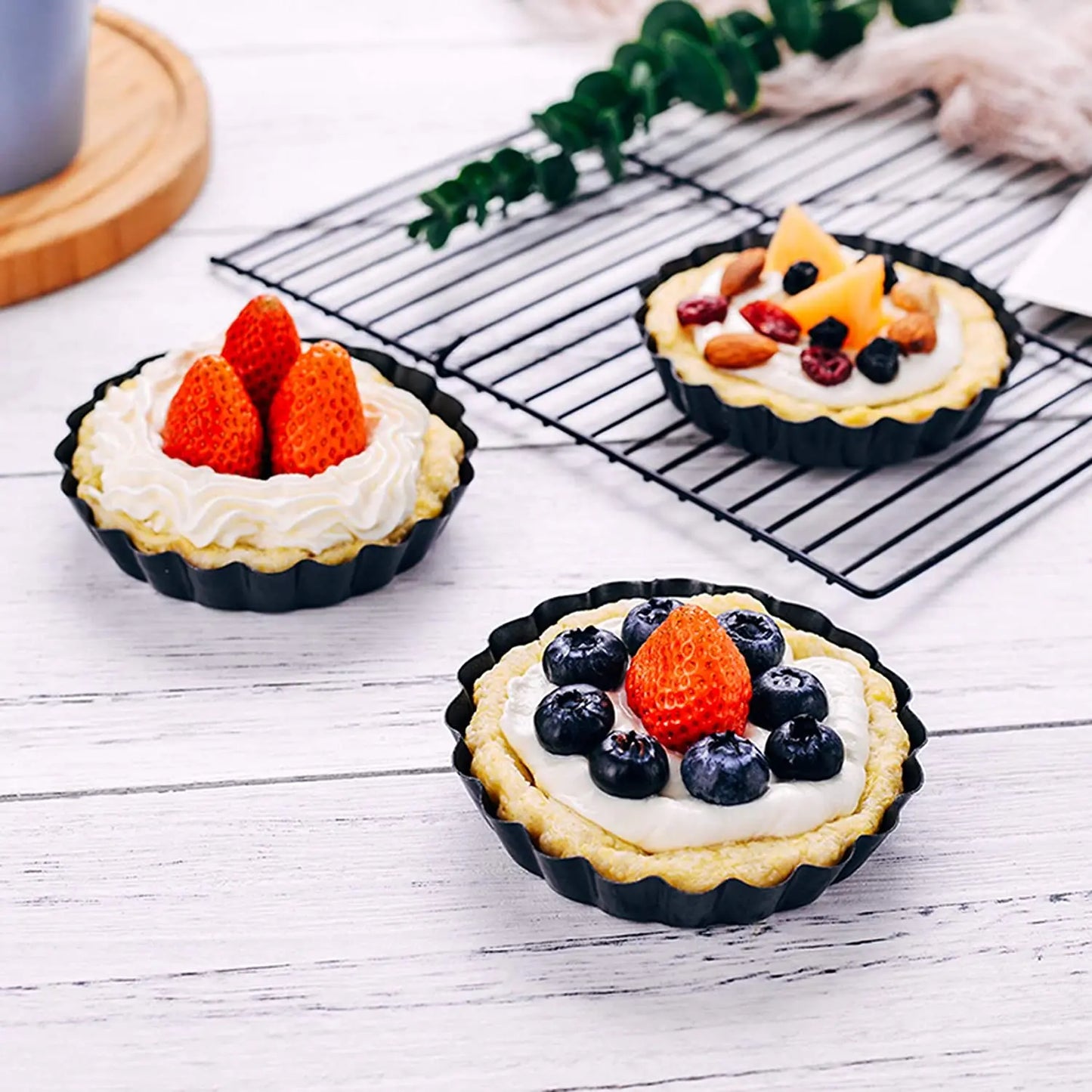 Non-Stick Tart & Quiche Pans with Removable Bottom